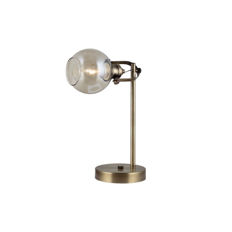 Nowoczesna patynowa industrialna lampa stolikowa  loft  lucea ponte 1396-52-17  salon sypialnia jadalnia