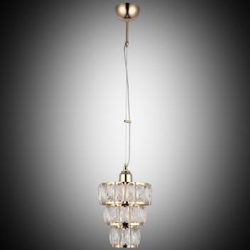 Elegancka  złota kryształowa lampa wisząca lucea feka 8127-80-11 salon sypialnia jadalnia hotel restauracja