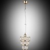 Elegancka  złota kryształowa lampa wisząca lucea feka 8127-80-11 salon sypialnia jadalnia hotel restauracja