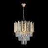 Ekskluzywny kryształowy żyrandol 80320-01-P06-GD RISERVA ZŁOTY SALON SYPIALNIA JADALNIA HOTEL LUCEA