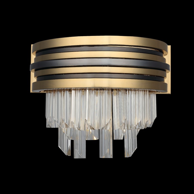 Ekskluzywny patynowy kryształowy kinkiet 1520-85-39 SEBASTIAN SALON SYPIALNIA JADALNIA HOTEL LUCEA