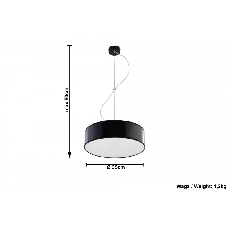 Lampa Wisząca ARENA 35 Czarna