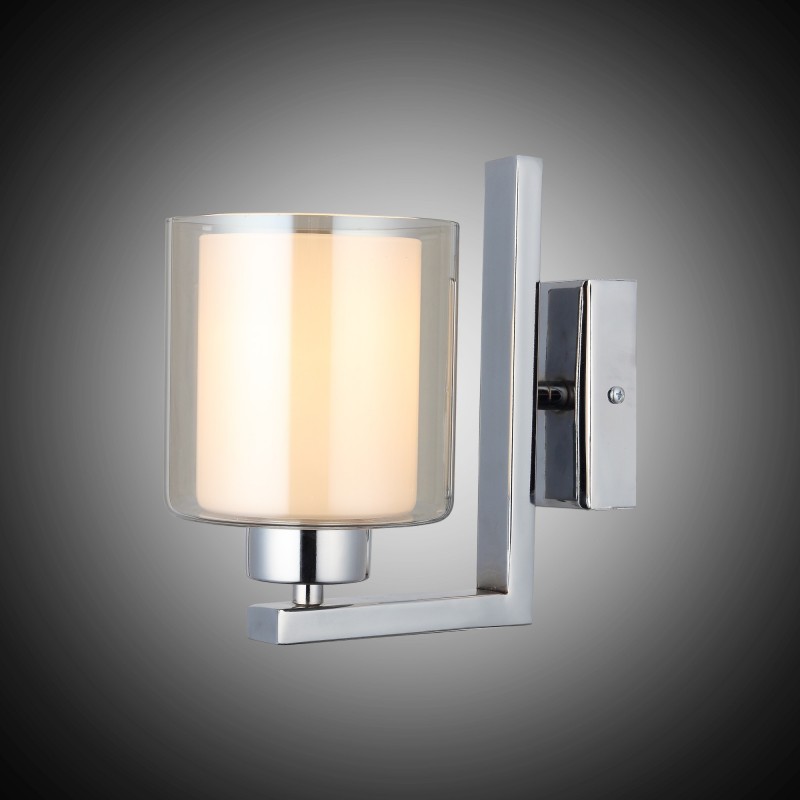 Nowoczesna srebrna lampa kinkiet 1456-51-19 VODA SALON SYPIALNIA JADALNIA LUCEA STL