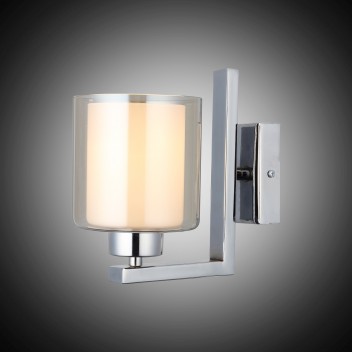 Nowoczesna srebrna lampa kinkiet 1456-51-19 VODA SALON SYPIALNIA JADALNIA LUCEA STL