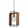 Lampa wisząca drewno vintage 1460-73-01 KARO SALON SYPIALNIA JADALNIA LUCEA STL