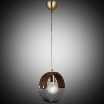 Lampa wisząca drewno vintage 1476-52-01 MANYA SALON SYPIALNIA JADALNIA LUCEA STL