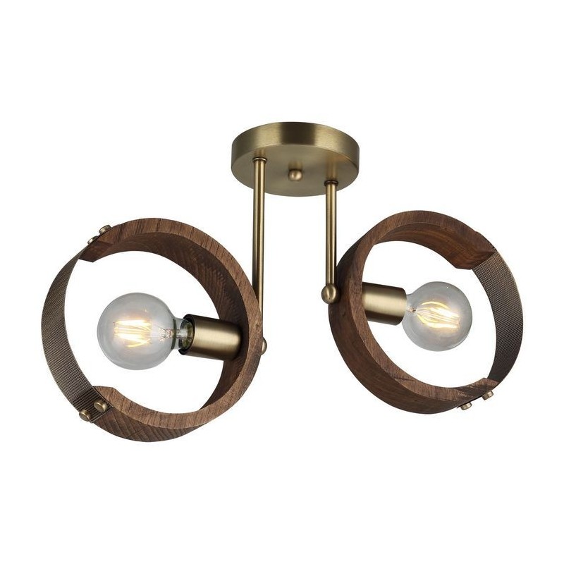 Lampa sufitowa drewno vintage nad stół 1476-52-12 MANYA SALON SYPIALNIA JADALNIA LUCEA STL