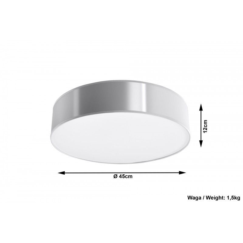 Plafon ARENA 45 Szara