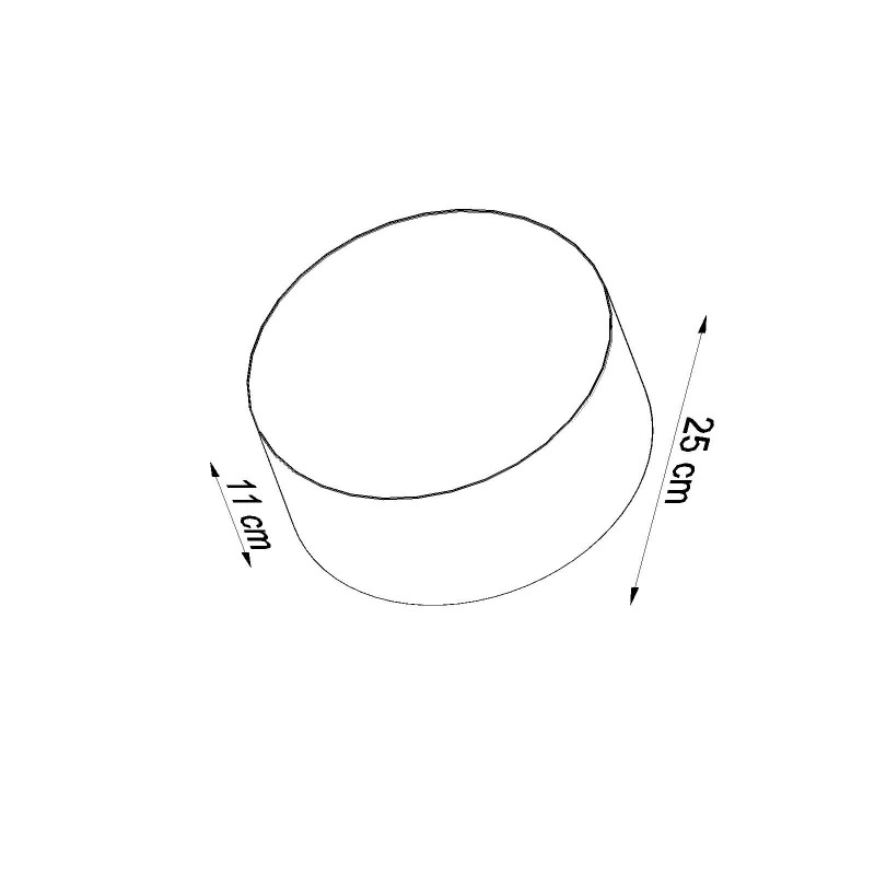 Plafon ARENA 25 szary