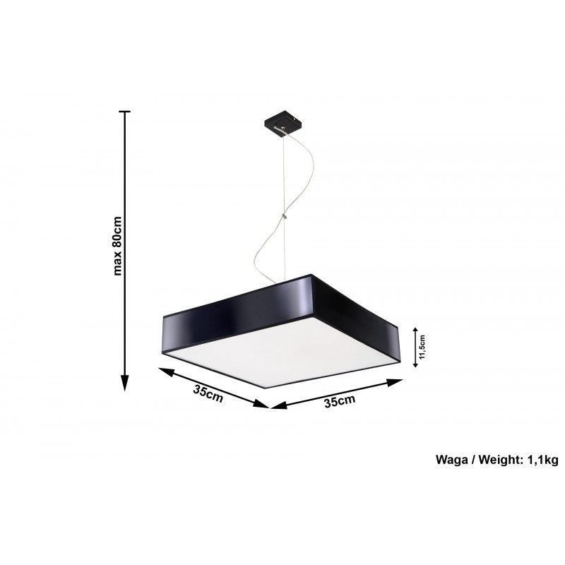 Lampa Wisząca HORUS 35 Czarny