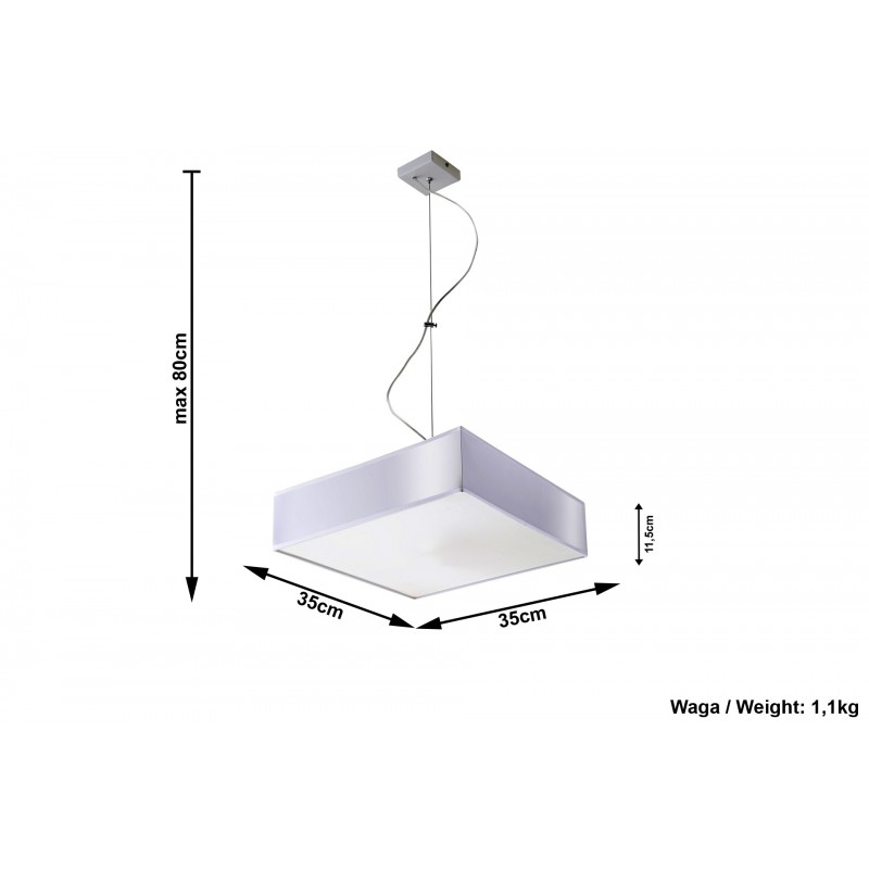 Lampa Wisząca HORUS 35 Szary