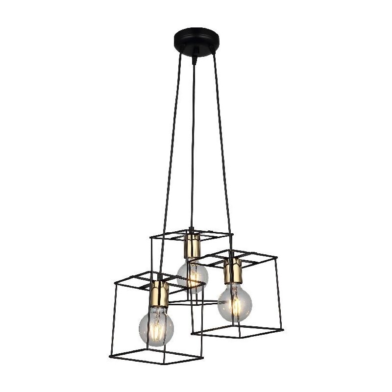 Lampa wisząca vintage 1523-83-03 MAKO SALON SYPIALNIA JADALNIA LUCEA STL