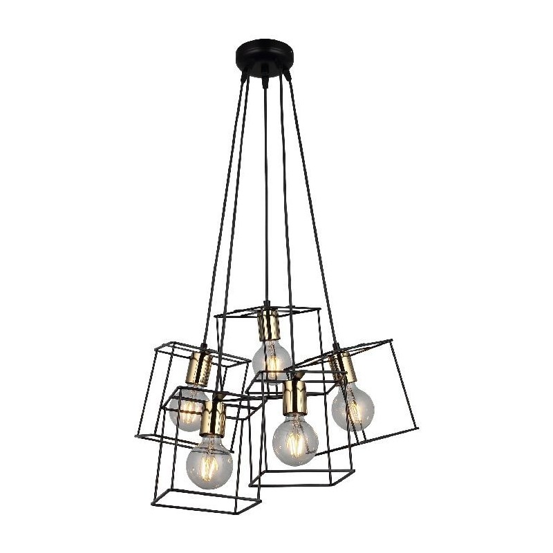 Lampa wisząca vintage 1523-83-05 MAKO SALON SYPIALNIA JADALNIA LUCEA STL