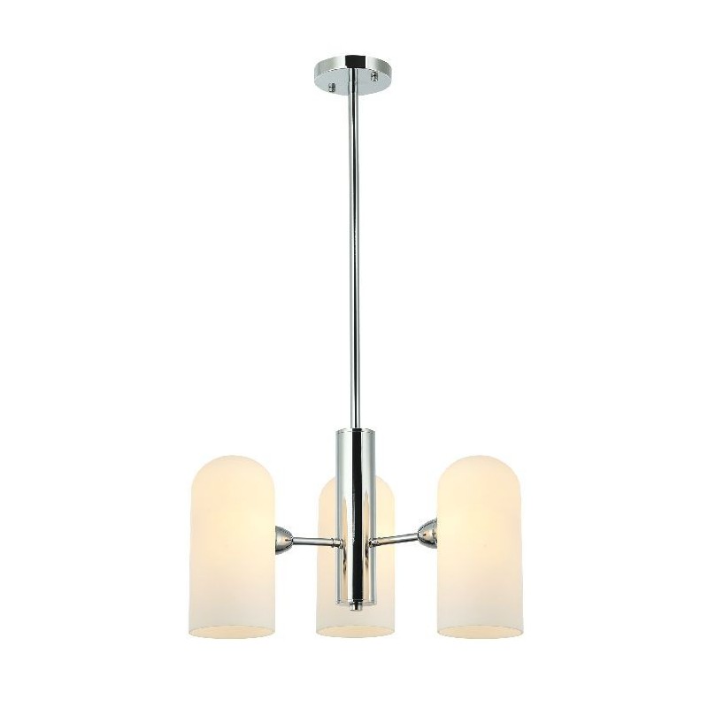 Nowoczesna  lampa wisząca chrom 80407-02-P05-CR ESPEN SALON SYPIALNIA JADALNIA LUCEA