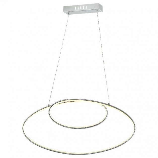 Elegancka srebrna lampa wisząca lucea ESTEA 80433-02-P01-CR led  salon sypialnia  kuchnia, jadalnia przedpokój - 1
