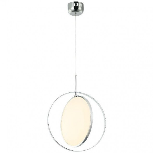 Elegancka srebrna lampa wisząca lucea MOLVENO 80419-02-PB1-CR led  salon sypialnia  kuchnia, jadalnia przedpokój - 1