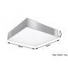 Plafon HORUS 45 Szary