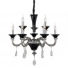 Ekskluzywny czarny żyrandol 51991-02-P09-SM BESSIE SALON SYPIALNIA JADALNIA HOTEL LUCEA