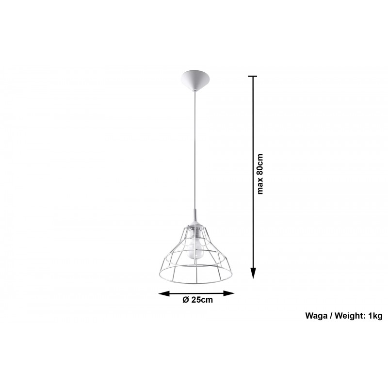 Lampa Wisząca ANATA Biała