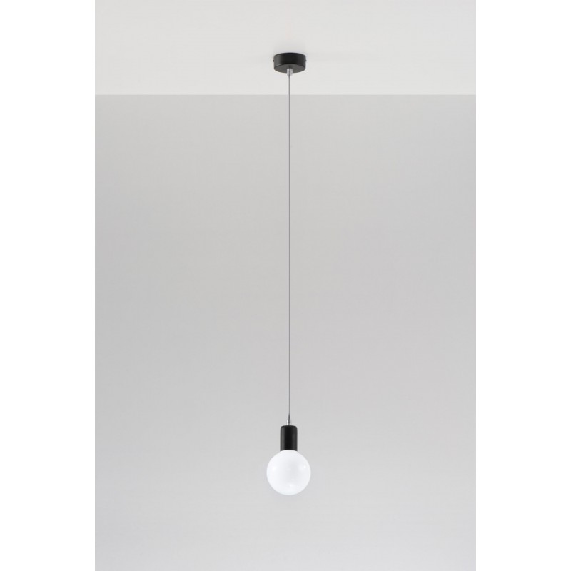 Lampa Wisząca EDISON Szara