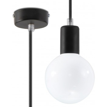 Lampa Wisząca EDISON Czarna
