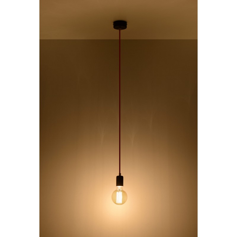 Lampa Wisząca EDISON Szara