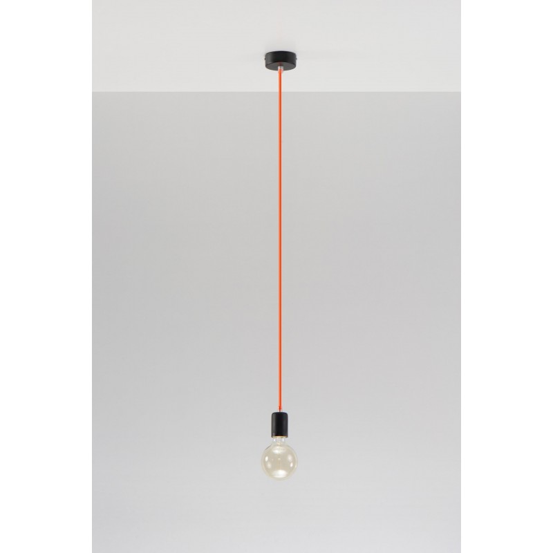 Lampa Wisząca EDISON Pomarańczowa