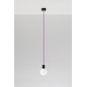 Lampa Wisząca EDISON Fioletowa