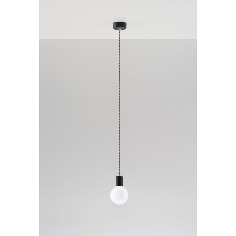 Lampa Wisząca EDISON Czarno-Biała