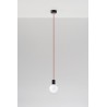 Lampa Wisząca EDISON Czarno-Czerwona
