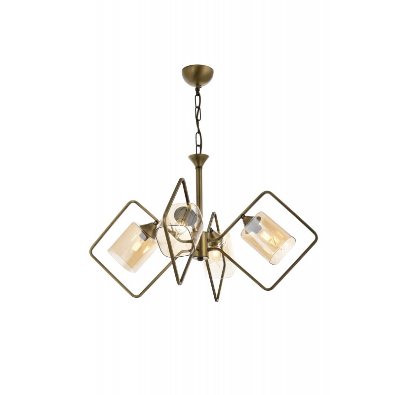 Żyrandol avonni av-1708-4e loft  salon sypialnia jadalnia