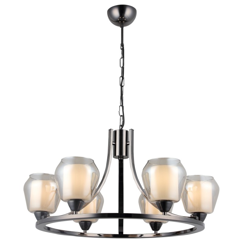 Nowoczesna lampa wisząca BORA 1569-87-06 grafit  SALON SYPIALNIA JADALNIA LUCEA