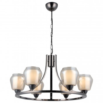 Nowoczesna lampa wisząca BORA 1569-87-06 grafit  SALON SYPIALNIA JADALNIA LUCEA