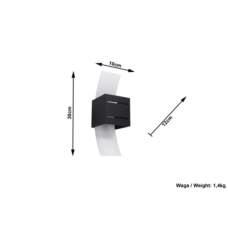 Kinkiet LORETO Czarny