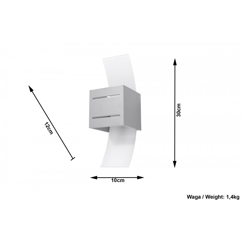 Kinkiet LORETO Szary