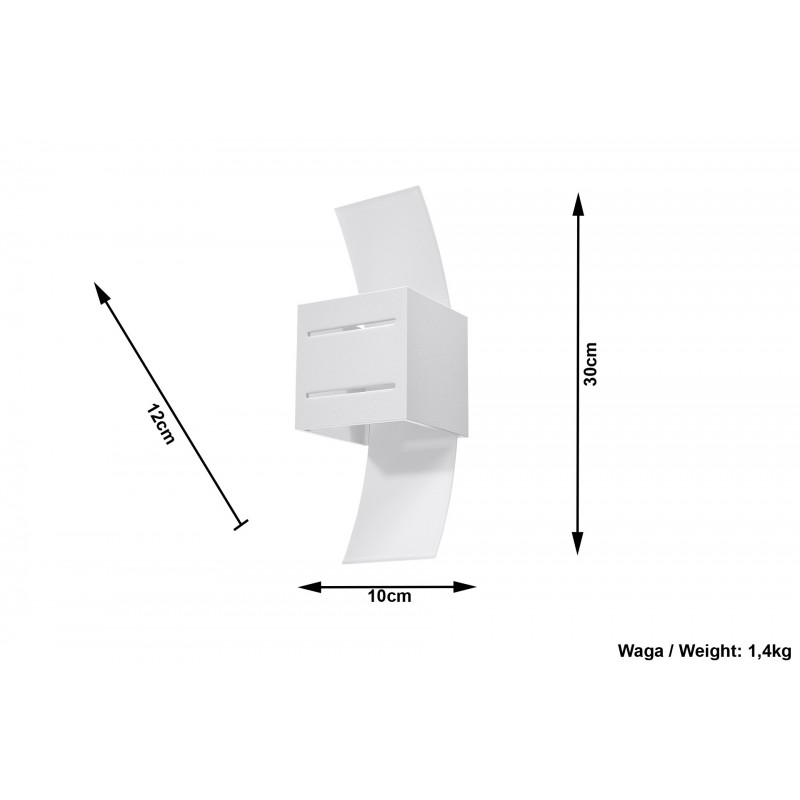 Kinkiet LORETO Biały
