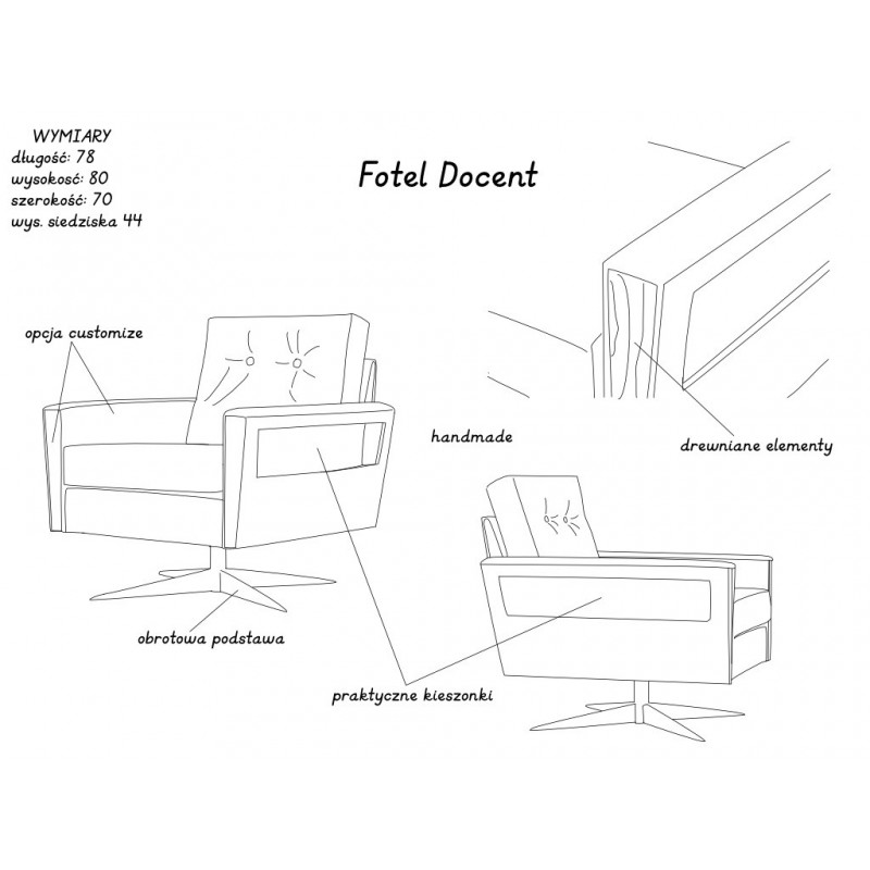 Fotel DOCENT