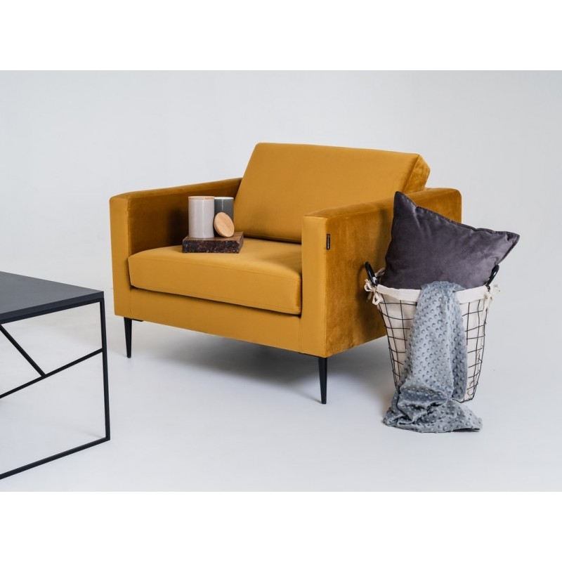 Fotel VERGAN - marakuja(rv41), czarny