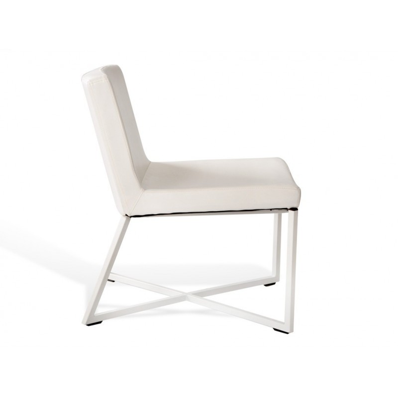 Fotel ZERO - eko skóra biały, biały