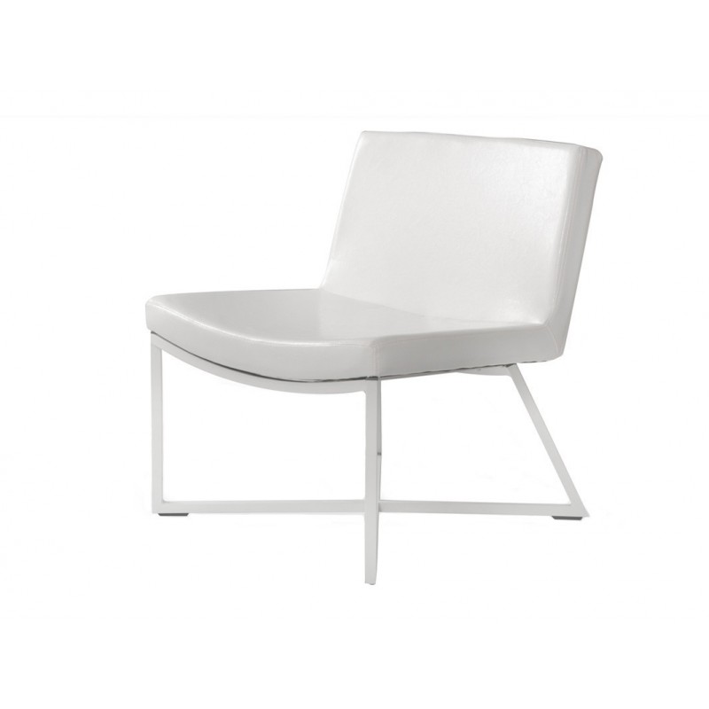 Fotel ZERO - eko skóra biały, biały