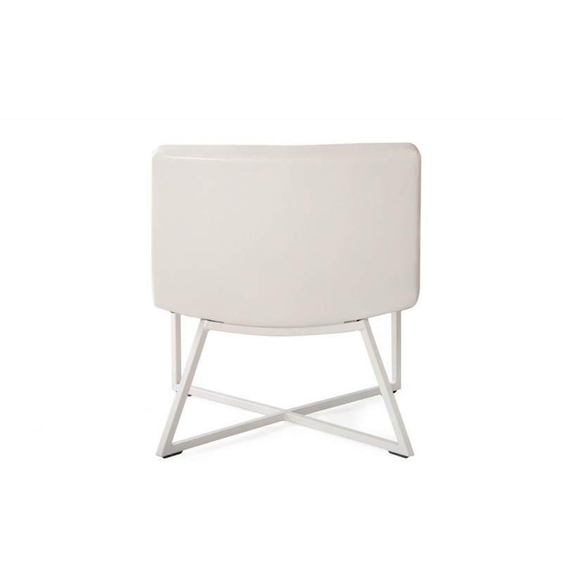 Fotel ZERO - eko skóra biały, biały