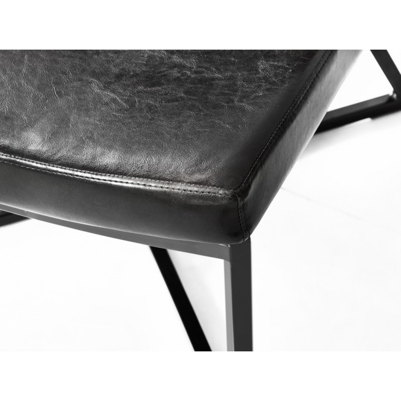 Fotel ZERO - eko skóra czarny, czarny