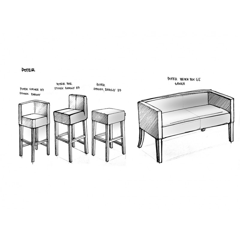 Ławka POTER BENCH BOX 65
