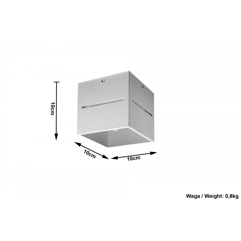 Plafon LOBO Szary