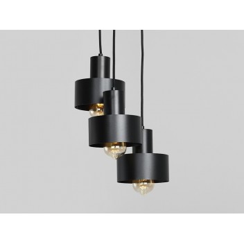 Lampa wisząca FAY KOŁO 3 - czarny