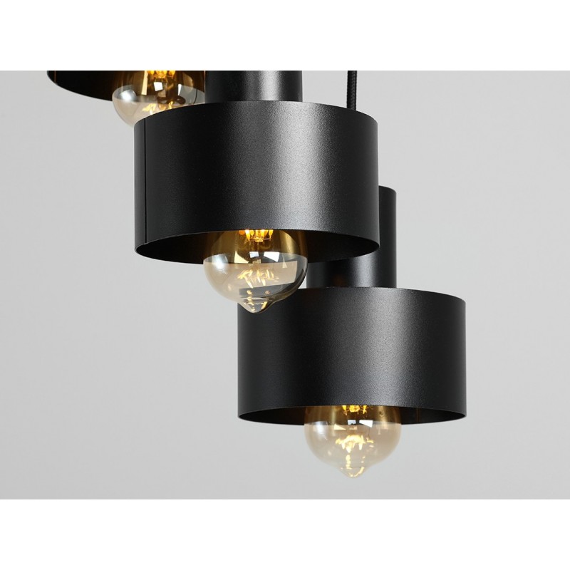 Lampa wisząca FAY KOŁO 3 - czarny