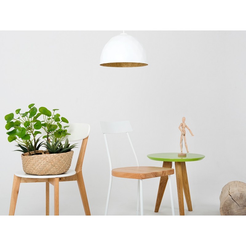 Lampa wisząca LEONARD M - złoto-biały