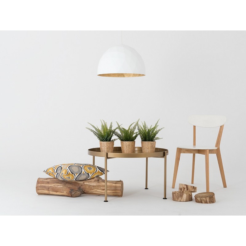 Lampa wisząca LEONARD L - złoto-biały