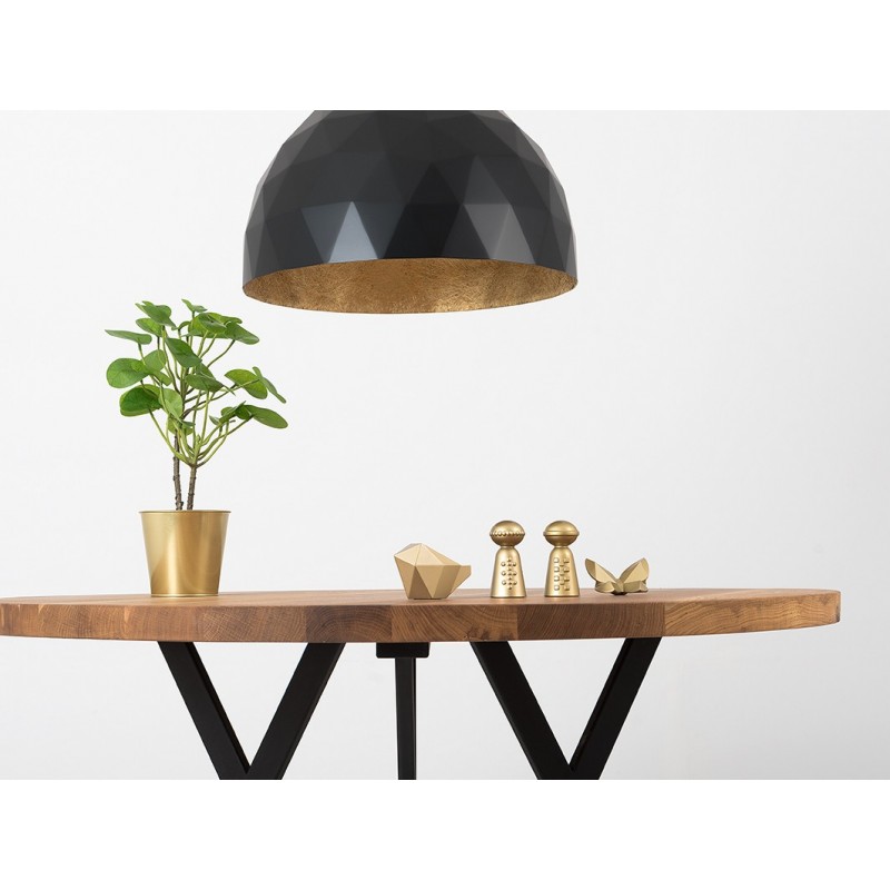 Lampa wisząca LEONARD L - złoto-czarny