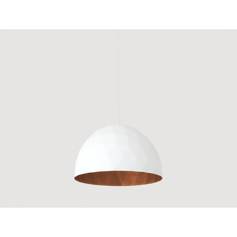 Lampa wisząca LEONARD L - miedziano-biały